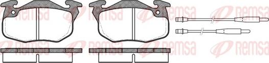 Remsa 0192.34 - Тормозные колодки, дисковые, комплект autosila-amz.com