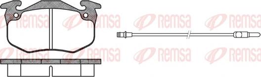 Remsa 0144.12 - Тормозные колодки, дисковые, комплект autosila-amz.com