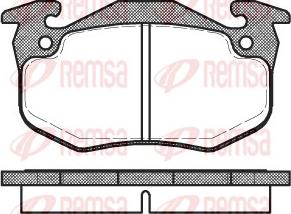 Remsa 0144.80 - Тормозные колодки, дисковые, комплект autosila-amz.com