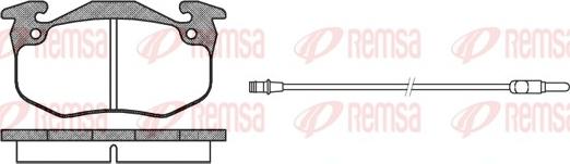 Remsa 0144.32 - Тормозные колодки, дисковые, комплект autosila-amz.com