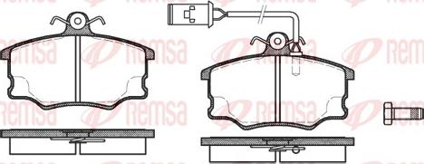 Remsa 0146.52 - Тормозные колодки, дисковые, комплект autosila-amz.com