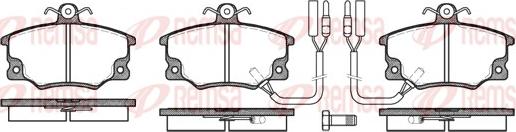 Remsa 0146.22 - Тормозные колодки, дисковые, комплект autosila-amz.com