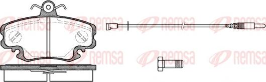 Remsa 0141.30 - Тормозные колодки, дисковые, комплект autosila-amz.com