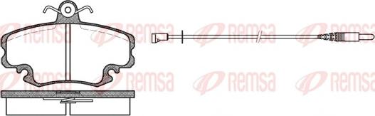 Remsa 0141.32 - Тормозные колодки, дисковые, комплект autosila-amz.com