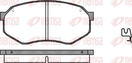 Remsa 0148.14 - Тормозные колодки, дисковые, комплект autosila-amz.com