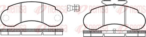 Remsa 0142.20 - Тормозные колодки, дисковые, комплект autosila-amz.com