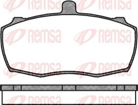 Remsa 0159.00 - Тормозные колодки, дисковые, комплект autosila-amz.com