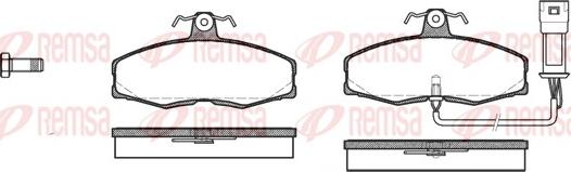 Remsa 0154.02 - Тормозные колодки, дисковые, комплект autosila-amz.com