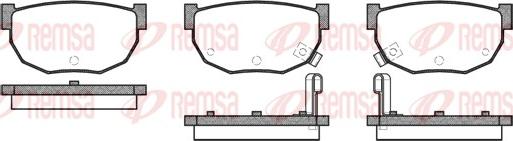 Remsa 0151.02 - Тормозные колодки, дисковые, комплект autosila-amz.com