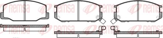 Remsa 0152.02 - Тормозные колодки, дисковые, комплект autosila-amz.com