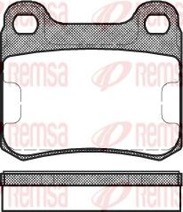 Remsa 0157.00 - Колодки тормозные дисковые задн. MB W201/W124 1.8-3.0TD 82-94 autosila-amz.com