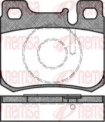 Remsa 0157.20 - Колодки тормозные дисковые задн MB W201/W202/W124 1.8-2.5TD 82> autosila-amz.com