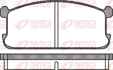 Remsa 0106.00 - Тормозные колодки, дисковые, комплект autosila-amz.com