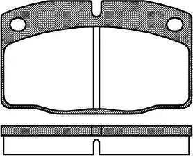 Remsa 101 00 - 101 00 Колодки тормозные передние Opel Ascona, Record, Kadett 79-91 autosila-amz.com