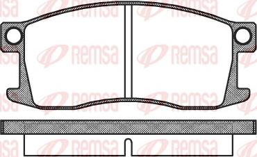 Remsa 0110.00 - Тормозные колодки, дисковые, комплект autosila-amz.com