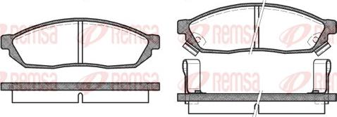 Remsa 0111.02 - Тормозные колодки, дисковые, комплект autosila-amz.com