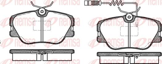 Remsa 0189.02 - Тормозные колодки, дисковые, комплект autosila-amz.com