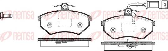 Remsa 0134.42 - Тормозные колодки, дисковые, комплект autosila-amz.com