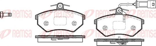 Remsa 0134.52 - Тормозные колодки, дисковые, комплект autosila-amz.com