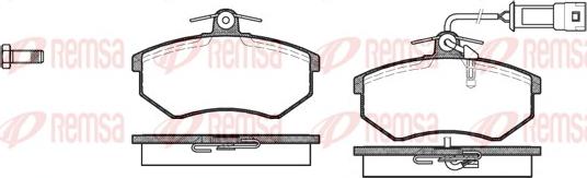 Remsa 0134.02 - Тормозные колодки, дисковые, комплект autosila-amz.com