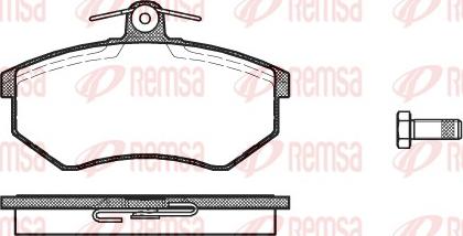 Remsa 0134.10 - Тормозные колодки, дисковые, комплект autosila-amz.com