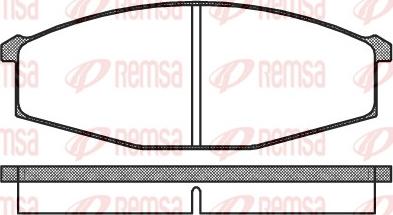 Remsa 0129.00 - Тормозные колодки, дисковые, комплект autosila-amz.com