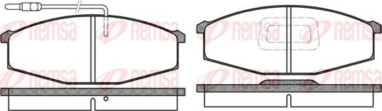 Remsa 0129.02 - Тормозные колодки, дисковые, комплект autosila-amz.com