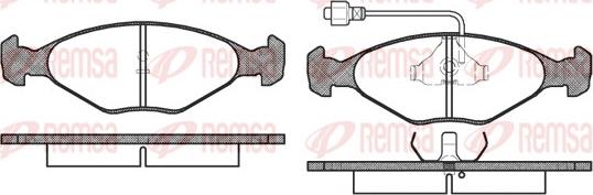 Remsa 0124.02 - Тормозные колодки, дисковые, комплект autosila-amz.com