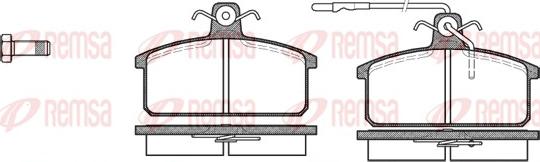 Remsa 0128.32 - Тормозные колодки, дисковые, комплект autosila-amz.com