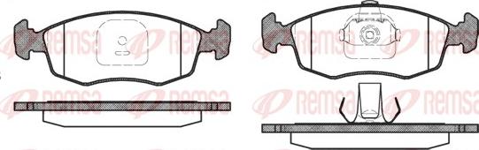 Remsa 0172.10 - Тормозные колодки, дисковые, комплект autosila-amz.com