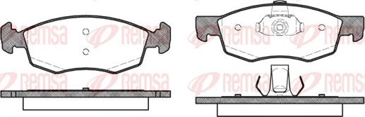 Remsa 0172.30 - Тормозные колодки, дисковые, комплект autosila-amz.com