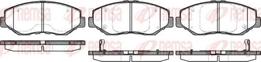 Remsa 0899.00 - Тормозные колодки, дисковые, комплект autosila-amz.com