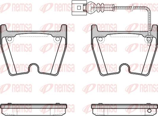 Remsa 0896.11 - Тормозные колодки, дисковые, комплект autosila-amz.com