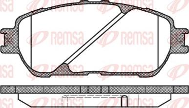 Remsa 0898.00 - Тормозные колодки, дисковые, комплект autosila-amz.com