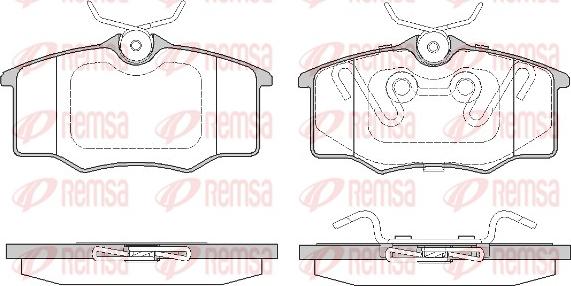 Remsa 0846.20 - Тормозные колодки, дисковые, комплект autosila-amz.com