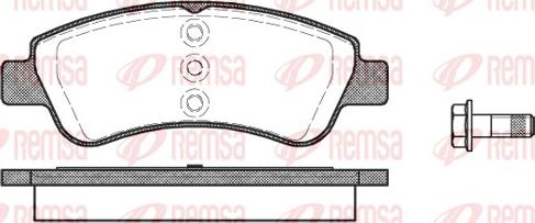 Remsa 0840.20 - Колодки тормозные дисковые передн. Peugeot 206 2.0GTi 16V 01>/2.0i RC 03> autosila-amz.com