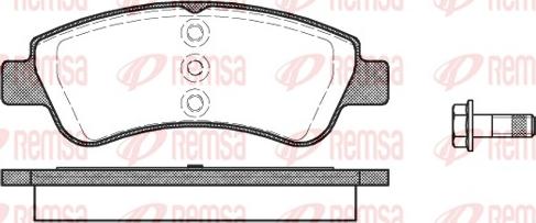 Remsa 0840.20 - Тормозные колодки, дисковые, комплект autosila-amz.com