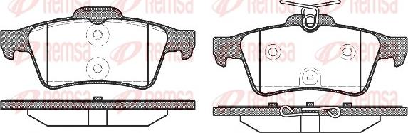 Remsa 0842.40 - Тормозные колодки, дисковые, комплект autosila-amz.com