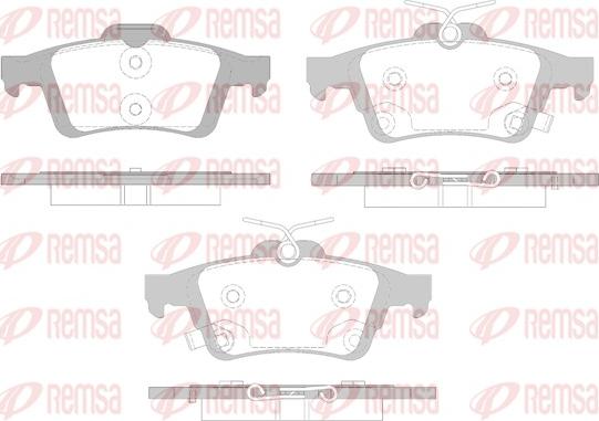 Remsa 0842.12 - Тормозные колодки, дисковые, комплект autosila-amz.com