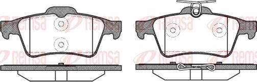 Remsa 0842.20 - Тормозные колодки, дисковые, комплект autosila-amz.com