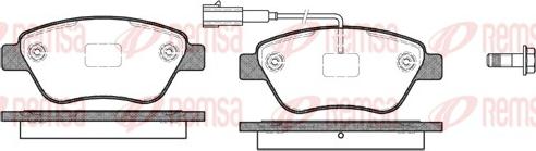 Remsa 0858.11 - Тормозные колодки, дисковые, комплект autosila-amz.com