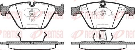 Remsa 0857.00 - Тормозные колодки, дисковые, комплект autosila-amz.com