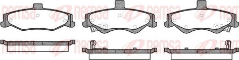 Remsa 0865.02 - Тормозные колодки, дисковые, комплект autosila-amz.com