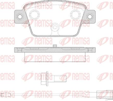 Remsa 0861.12 - Тормозные колодки, дисковые, комплект autosila-amz.com