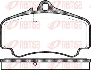 Remsa 0863.00 - Тормозные колодки, дисковые, комплект autosila-amz.com