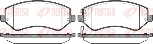 Remsa 0807.02 - Тормозные колодки, дисковые, комплект autosila-amz.com