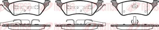 Remsa 0811.00 - 811 00 822 000B-SX !колодки дисковые з.\ Dodge Caravan, Chrysler Voyager/Grand Voyager all 00> autosila-amz.com