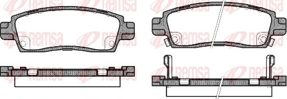 Remsa 0838.02 - Тормозные колодки, дисковые, комплект autosila-amz.com