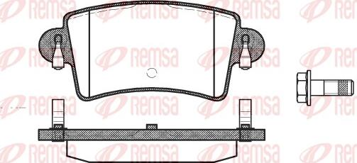 Remsa 0833.00 - Тормозные колодки, дисковые, комплект autosila-amz.com