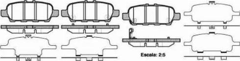 Sangsin Brake SP1250 - Тормозные колодки, дисковые, комплект autosila-amz.com